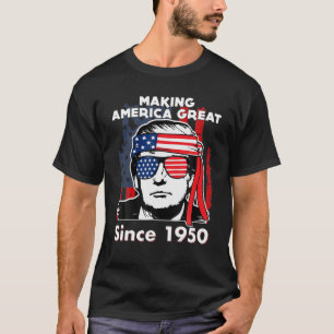 T-shirt 71E Anniversaire, La Grande Amérique Depuis 1950