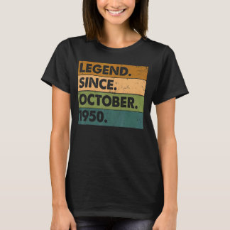 T-shirt 72 ans de légende depuis octobre 1950 72e naissanc