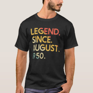 T-shirt 72 Ans Légende Vintage depuis août 1950 72e