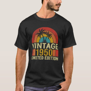 T-shirt 72 Ans Rose Vintage 1950 Cadeau Anniversaire 72E N