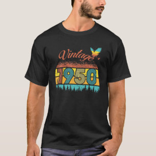 T-shirt 72 Ans Vintage Retro 1950 72E Anniversaire Eagl