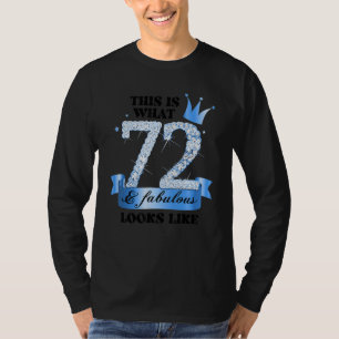 T-shirt 72 & Fabuleux I Blue White Party Groupe Photo Cand