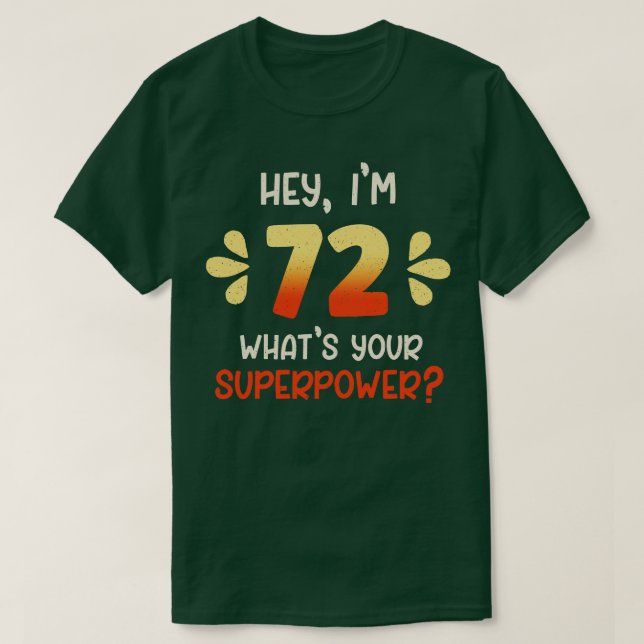 T-shirt 72e anniversaire 2 (Design devant)
