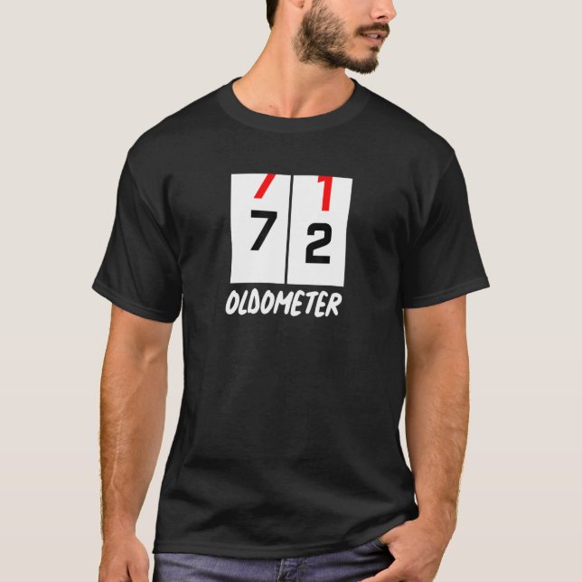 T-shirt 72e anniversaire 71 72 Oldometer Anniversaire Part (Devant)