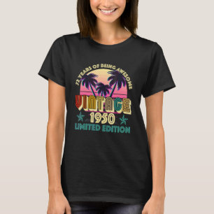 T-shirt 72e Anniversaire 72 Ans D'Être Magnifique 1950 Vin