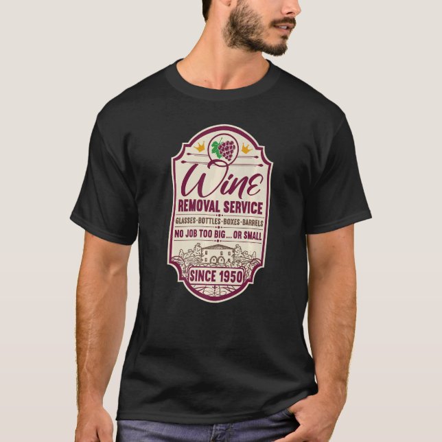 T-shirt 72e Anniversaire I Décanteur de vin Étiquette I Él (Devant)