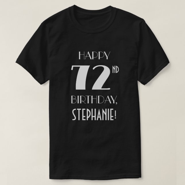 T-shirt 72e anniversaire - La chemise inspirée par l'Art D (Design devant)