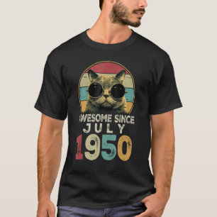 T-shirt 73 Ans Awesome Depuis Juillet 1950 73e Anniversair
