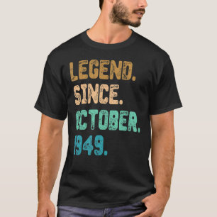 T-shirt 73 ans de légende depuis octobre 1949 73ème annive