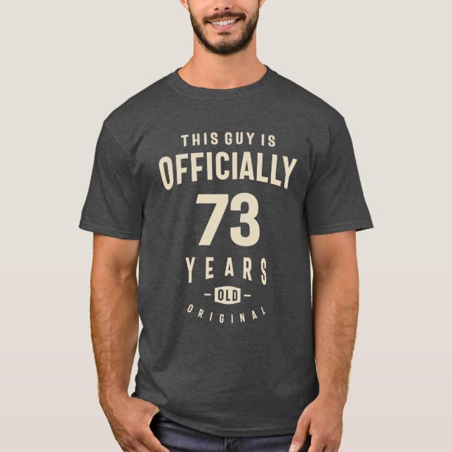 T-shirt 73 ans d'une pure aversion - 73e anniversaire (Devant)