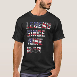 T-shirt 73 ans légende depuis juin 1949 73e anniversaire