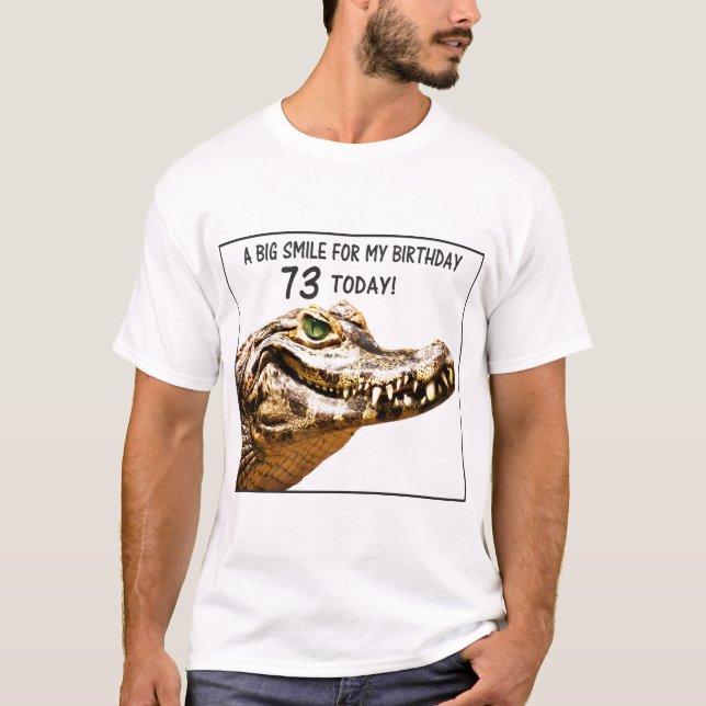 T-shirt 73e anniversaire Alligator Smile (Devant)