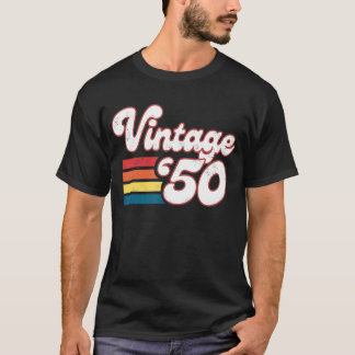 T-shirt 73E Anniversaire Femmes Hommes Nés En 1950 Anniver