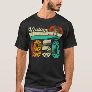 T-shirt 73e anniversaire Vintage 1950 73 ans Femmes