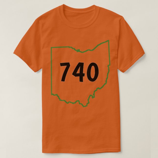 T-shirt 740 Joe burrow cadeau Ohio (Design devant)