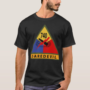 T-shirt 740e Bataillon de chars SSI avec nom Bande
