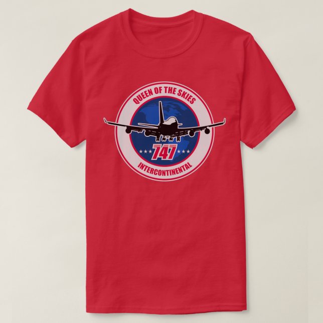 T-shirt 747 Jumbo Jet  (Design devant)
