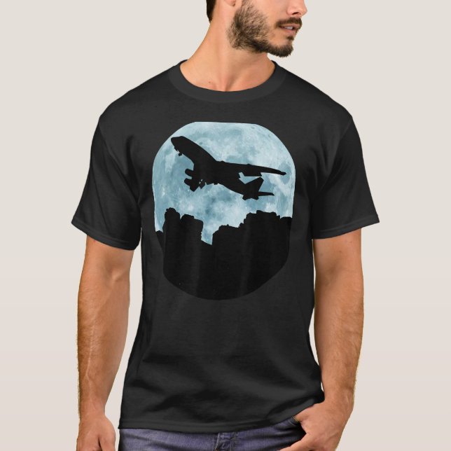 T-shirt 747 Jumbo Jet Avion Spotting (Devant)