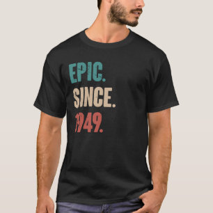 T-shirt 74 Ans Vintage 1949 Anniversaire 74e Décorati