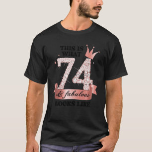 T-shirt 74 & Fabulous I Rose Et Groupe White Party Candid