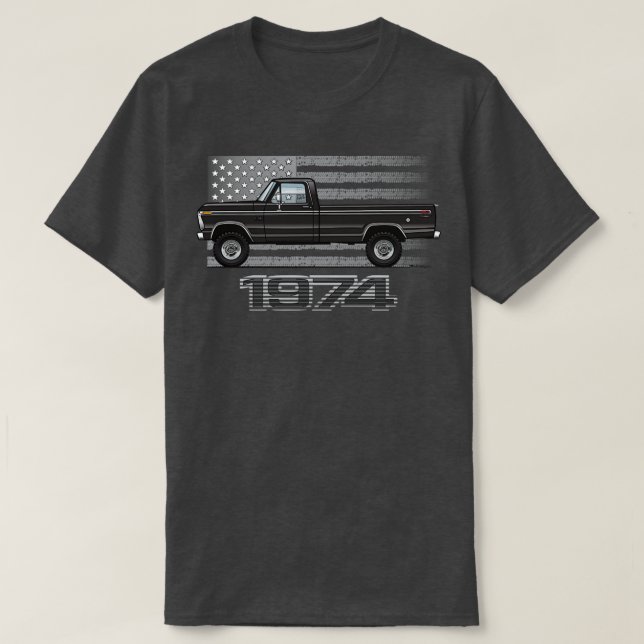T-shirt 74 Noir (Design devant)