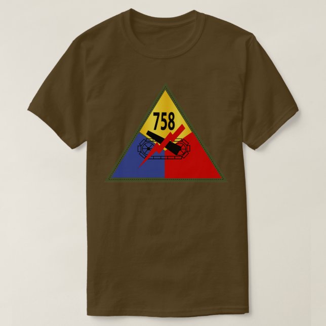 T-shirt 758e Bataillon de chars SSI (Design devant)
