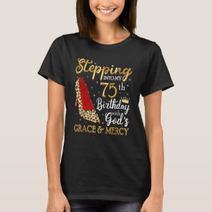 T-shirt 75 Ans À Mon 75E Anniversaire Filles