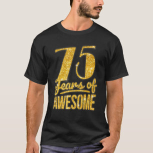 T-shirt 75 ans d'anniversaire incroyable reine B-day