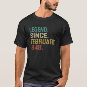 T-shirt 75 ans de légende depuis février 1948 75e annivers