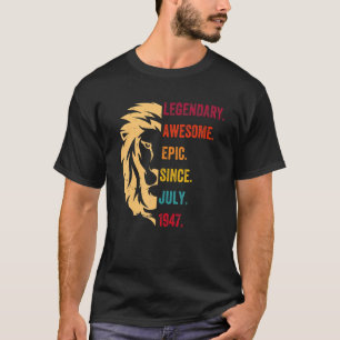 T-shirt 75 ans de légende depuis juillet 1947 75e annivers