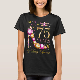 T-shirt 75 Ans D'Être Awesome 75 Ans 75e Anniversaire
