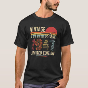 T-shirt 75 ans Vintage 1947 75e anniversaire