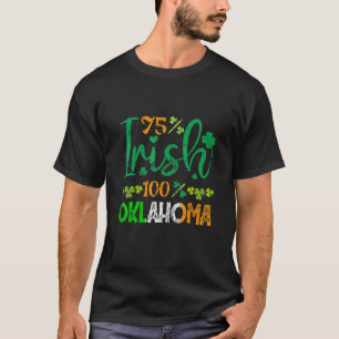 T-shirt 75 Irish 100 Oklahoma State Ireland Drapeau St Pat
