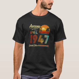 T-shirt 75e anniversaire 75 ans stupéfiant depuis le 19 av