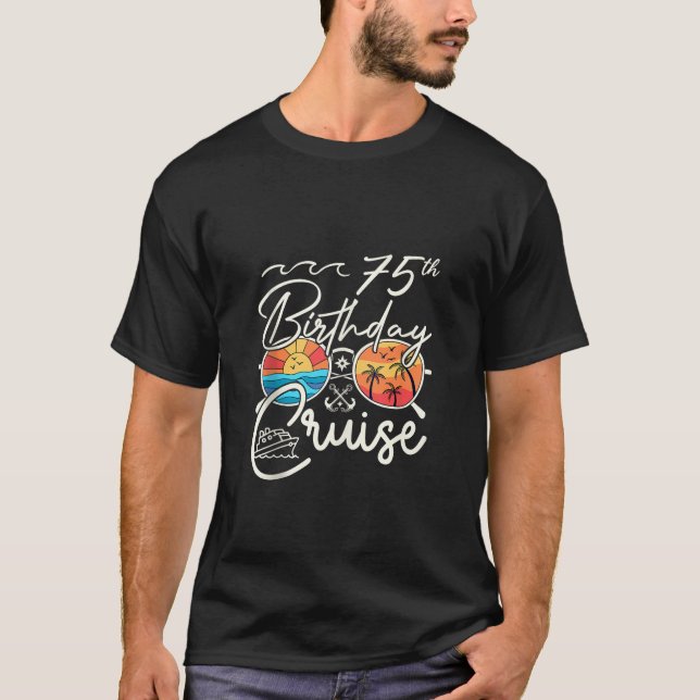 T-shirt 75e Anniversaire Cadeaux d'Escouade de Croisière 2 (Devant)