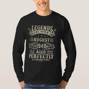 T-shirt 75e Anniversaire Cadeaux Pour Hommes Drôle 75 Anci