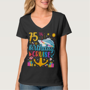 T-shirt 75e anniversaire Croisière B-Day Femmes V-Neck
