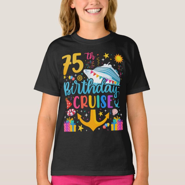 T-shirt 75e anniversaire Croisière B-Day Fille (Devant)