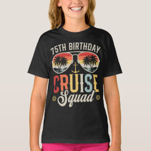 T-shirt 75E Anniversaire Cruise Squad Famille Correspondan