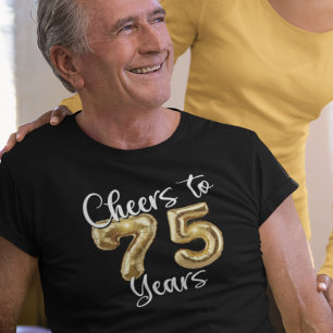 T-shirt 75e anniversaire des ballons d'or à 75 ans