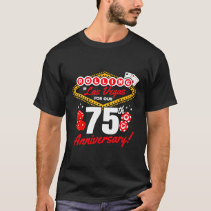 T-shirt 75E Anniversaire Vegas 75E Mariage Anniversaire La