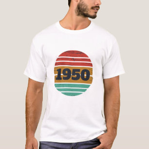T-shirt 75e anniversaire vintage personnalisé