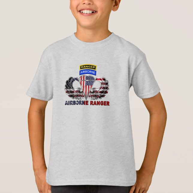 T-shirt 75e régiment de Rangers aéroportés (Devant)