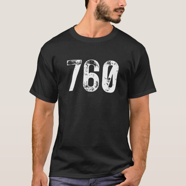 T-shirt 760 Indicatif régional Oceanside CA Mobile Telepho (Devant)