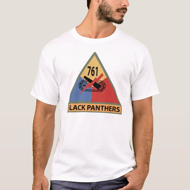 T-shirt 761e Bataillon de chars SSI avec nom Bande (Devant)
