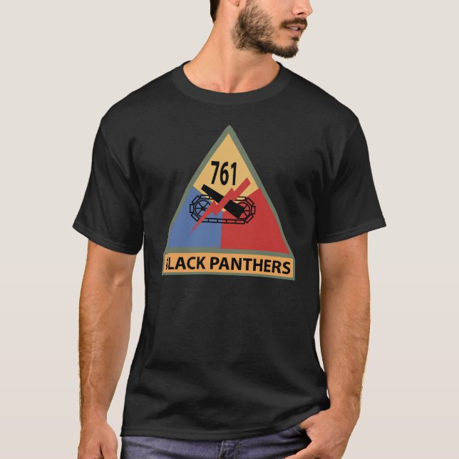 T-shirt 761e Bataillon de chars SSI avec nom Bande (Devant)