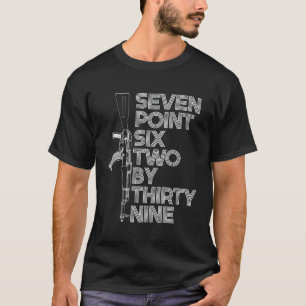 T-shirt 762X39 Sept Point Six Deux Par 39 Fusil Ak47