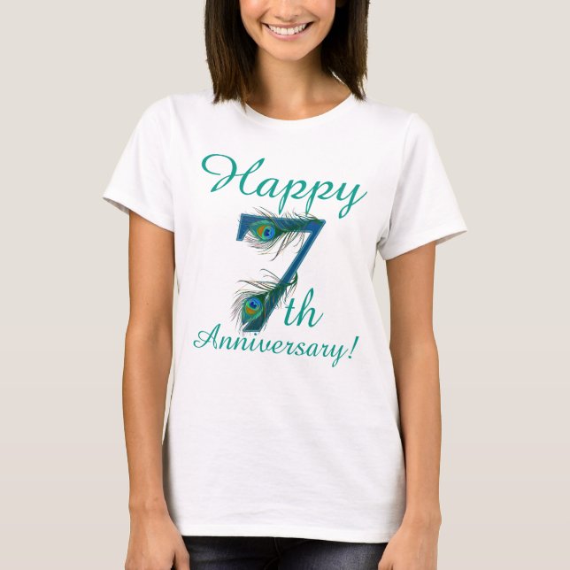 T-shirt 76 / 7ème / 7ème anniversaire / numéro 7 (Devant)