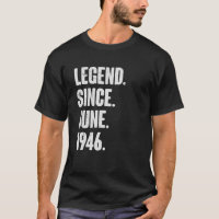 76 ans 76e anniversaire Légende depuis juin 1946