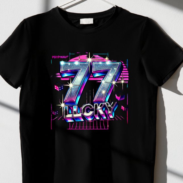 T-shirt "777 chanceux" (Créateur téléchargé)